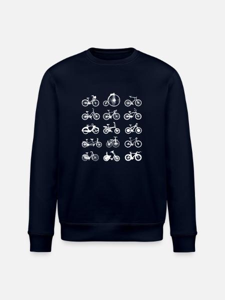 Fahrrad rad räder radl - Stanley/Stella Unisex Bio-Sweatshirt ROLLER - Navy