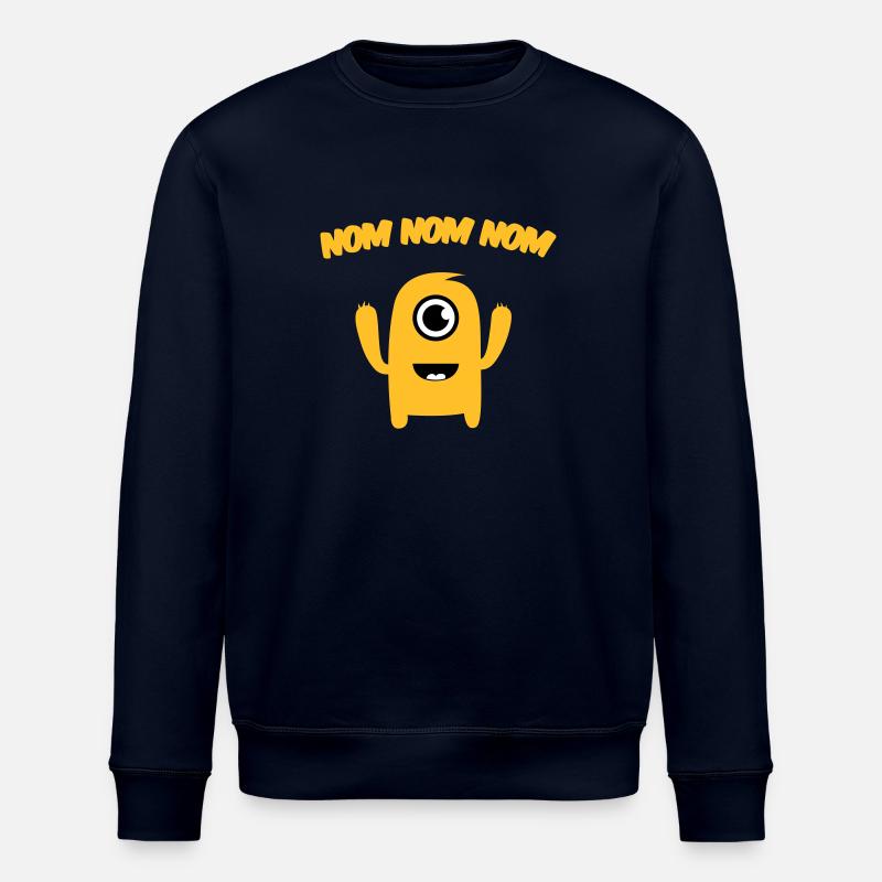 Nom Nom Nom Monstre - Sweat bio ROLLER Stanley/Stella Unisexe - marine