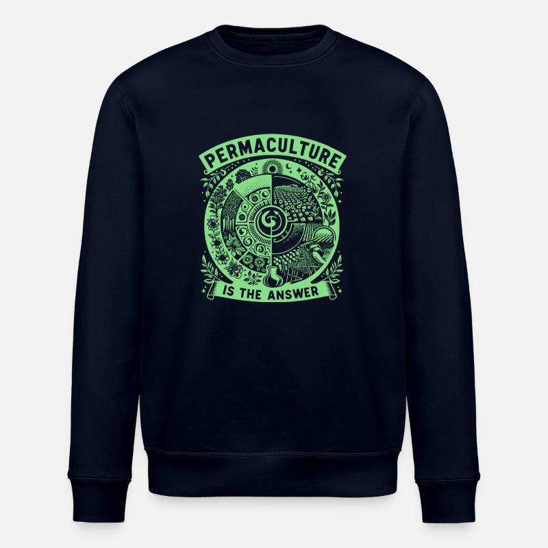Permaculture Is The Answer - Stanley/Stella Unisex Bio-Sweatshirt ROLLER - Navy