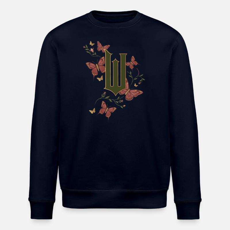 Wicked Design Logo Mit Schmetterlingen - Stanley/Stella Unisex Bio-Sweatshirt ROLLER - Navy