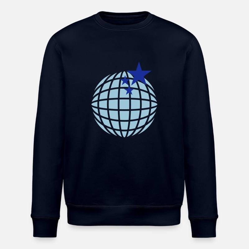 Disco-Kugel / disco globe (2c) - Stanley/Stella Unisex Bio-Sweatshirt ROLLER - Navy