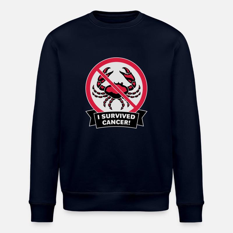 I survived cancer! (3C) - Stanley/Stella Unisex Bio-Sweatshirt ROLLER - Navy