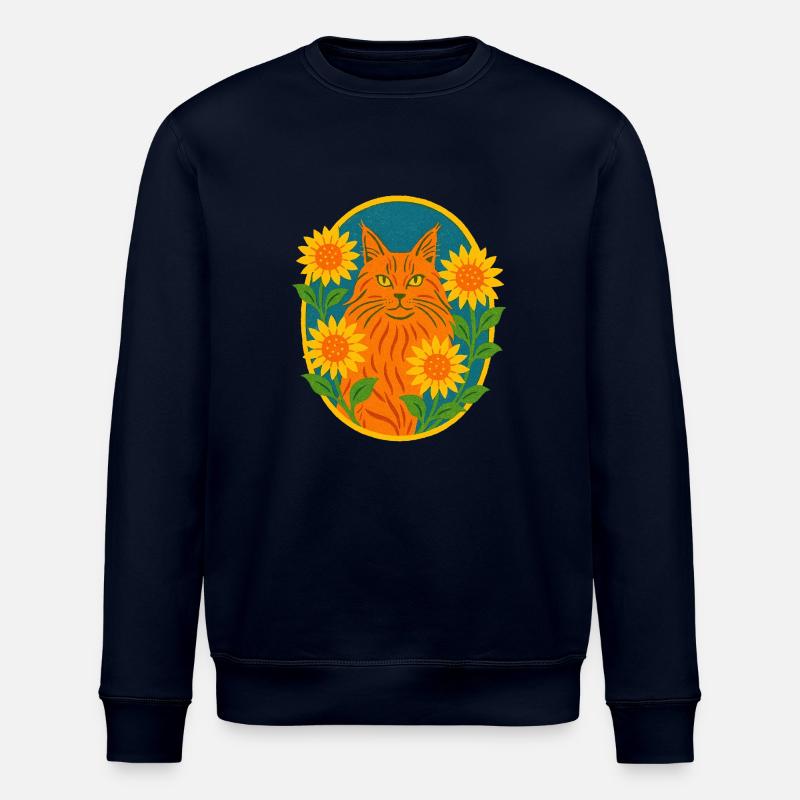 Chat Chat Roux - Sweat bio ROLLER Stanley/Stella Unisexe - marine