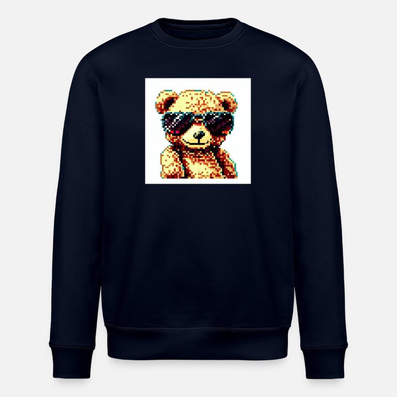 Pixelteddy-Potrait - Stanley/Stella Unisex Bio-Sweatshirt ROLLER - Navy