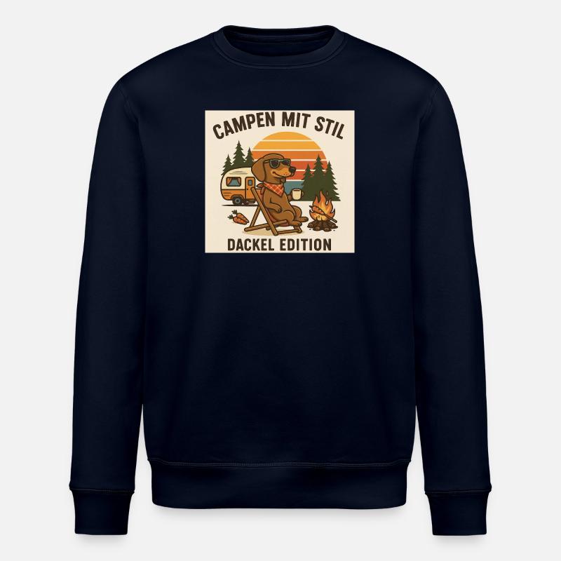 Campen mit Stil: Dackel Edition - Stanley/Stella Unisex Bio-Sweatshirt ROLLER - Navy
