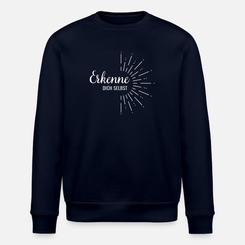 Erkenne dich selbst - Stanley/Stella Unisex Bio-Sweatshirt ROLLER - Navy