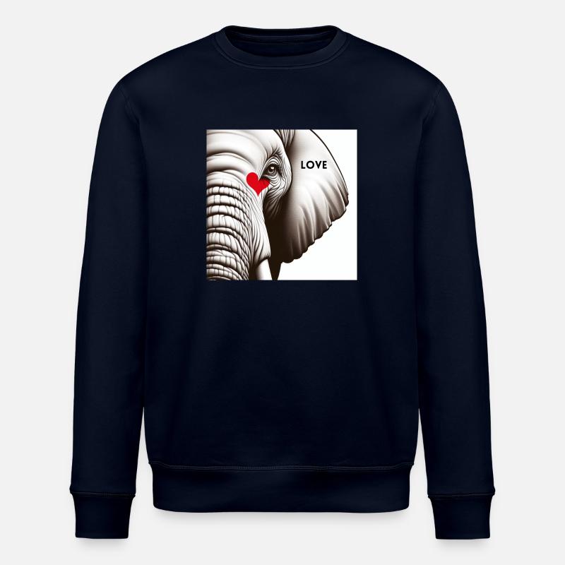 Elefant Love - Stanley/Stella Unisex Bio-Sweatshirt ROLLER - Navy