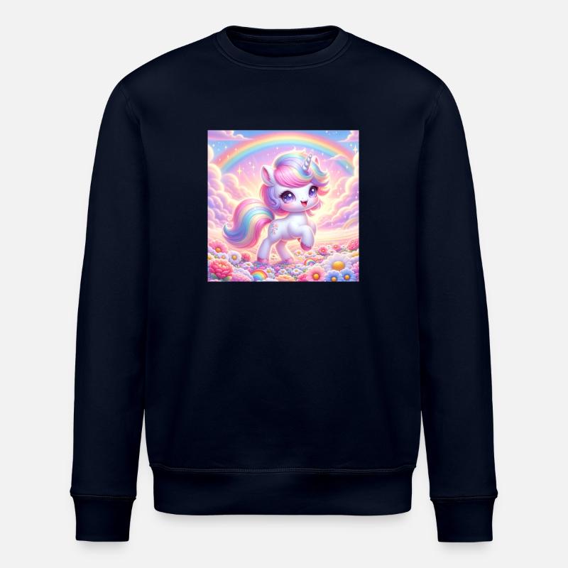 Licorne de dessin animé 2 - Sweat bio ROLLER Stanley/Stella Unisexe - marine