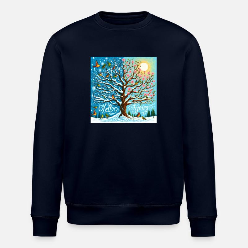 hello spring - Sweat bio ROLLER Stanley/Stella Unisexe - marine