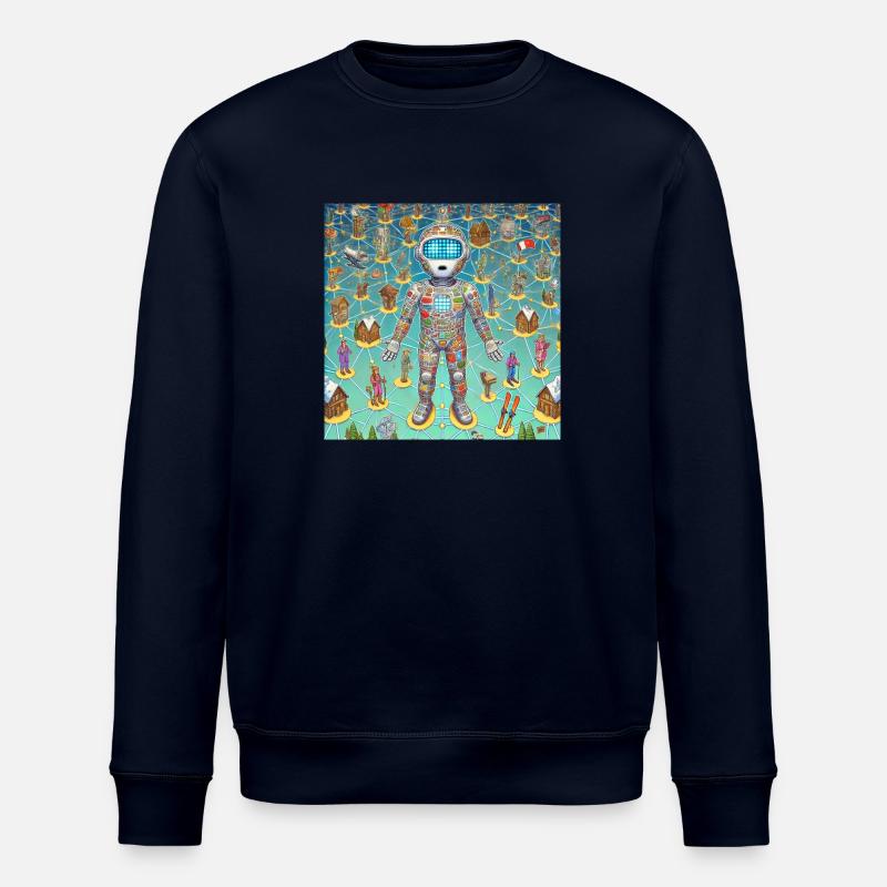 Cybert - Sweat bio ROLLER Stanley/Stella Unisexe - marine