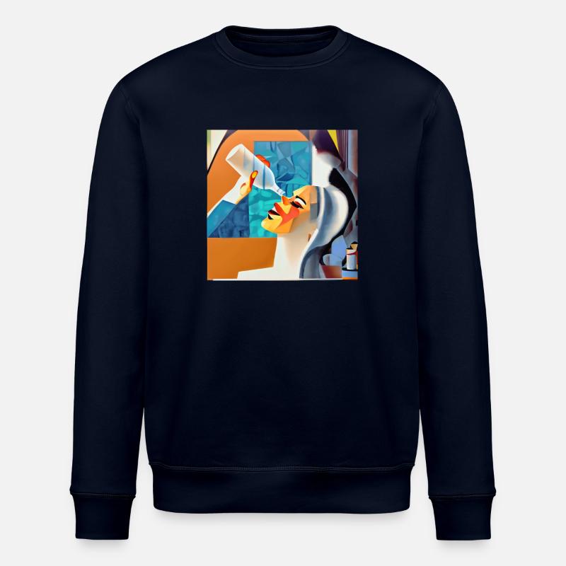 Already empty? - Stanley/Stella ROLLER Unisex Organic Sweatshirt - navy