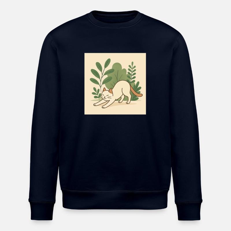 Chat - Sweat bio ROLLER Stanley/Stella Unisexe - marine