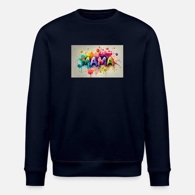 Mama bunt farbig - Stanley/Stella Unisex Bio-Sweatshirt ROLLER - Navy