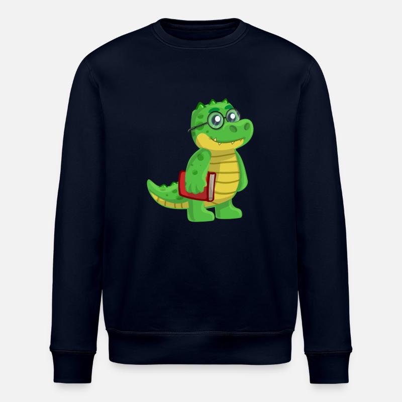 Lese Alligator Schnappi - Stanley/Stella Unisex Bio-Sweatshirt ROLLER - Navy