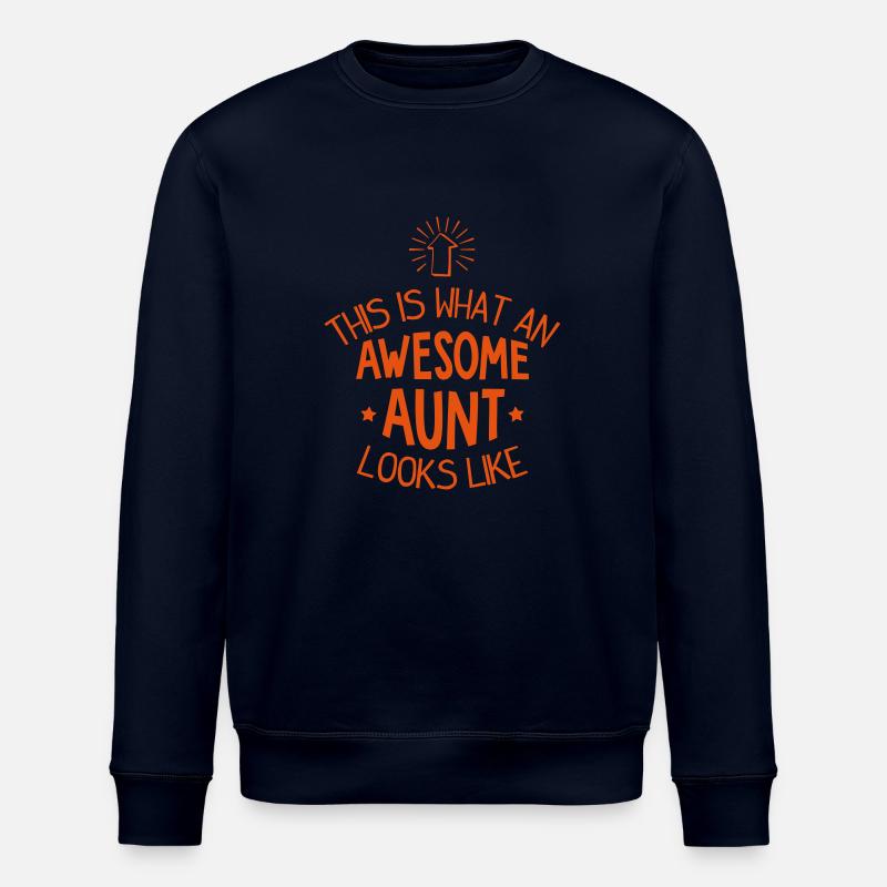 Awesome Aunt - Stanley/Stella Unisex Bio-Sweatshirt ROLLER - Navy