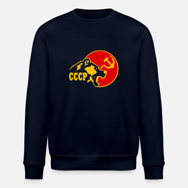 UDSSR BEAR - Stanley/Stella Unisex Bio-Sweatshirt ROLLER - Navy