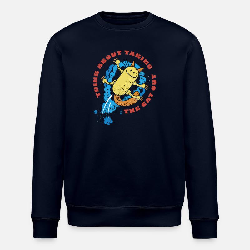 Katze raus - Stanley/Stella Unisex Bio-Sweatshirt ROLLER - Navy
