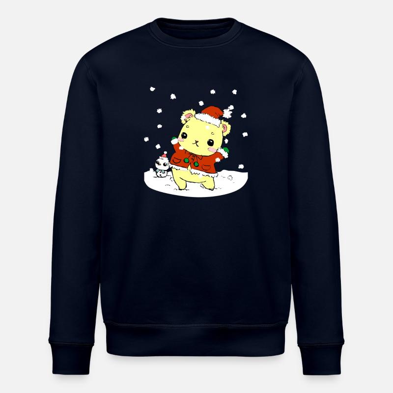 Doux teddy de Noël - Sweat bio ROLLER Stanley/Stella Unisexe - marine