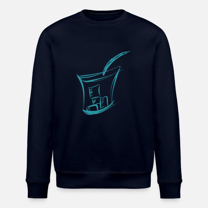 Drink Eiswuerfel Sommer - Stanley/Stella Unisex Bio-Sweatshirt ROLLER - Navy
