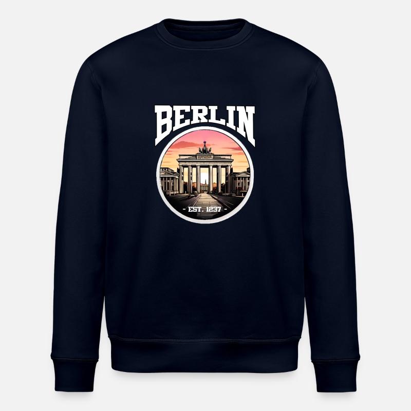 Berlin depuis 1237 - Sweat bio ROLLER Stanley/Stella Unisexe - marine