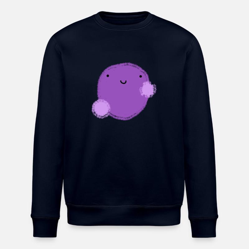 Figui (boule violette) - Sweat bio ROLLER Stanley/Stella Unisexe - marine