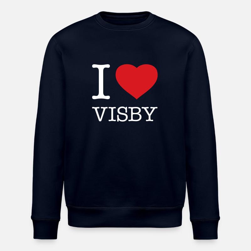 I LOVE VISBY - Stanley/Stella Unisex Bio-Sweatshirt ROLLER - Navy