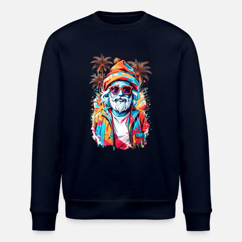 Père Noël cool - Sweat bio ROLLER Stanley/Stella Unisexe - marine