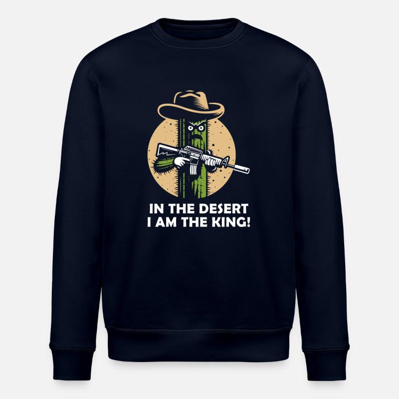 Cactus de cow-boy - Sweat bio ROLLER Stanley/Stella Unisexe - marine