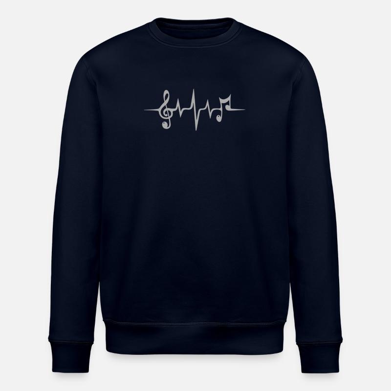 Note line - Stanley/Stella ROLLER Unisex Organic Sweatshirt - navy