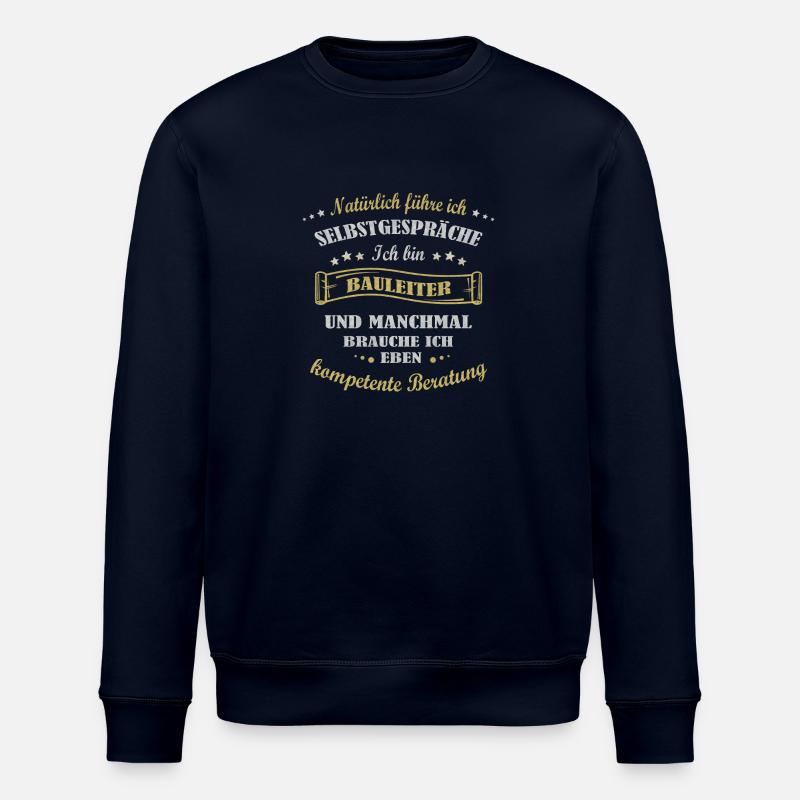 ich bin Bauleiter - Stanley/Stella Unisex Bio-Sweatshirt ROLLER - Navy