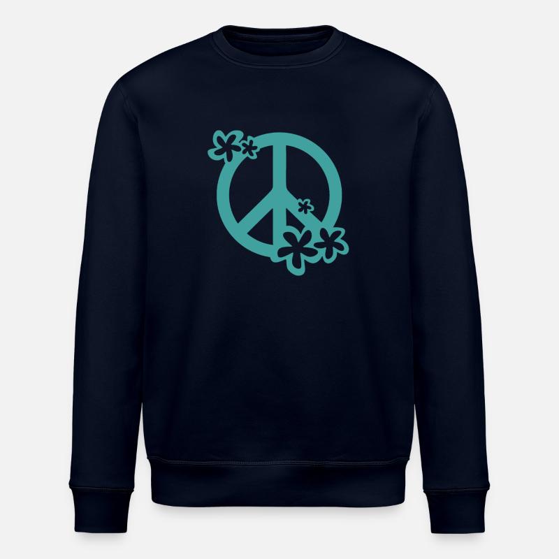 FRIEDEN UND LIEBE - Stanley/Stella Unisex Bio-Sweatshirt ROLLER - Navy