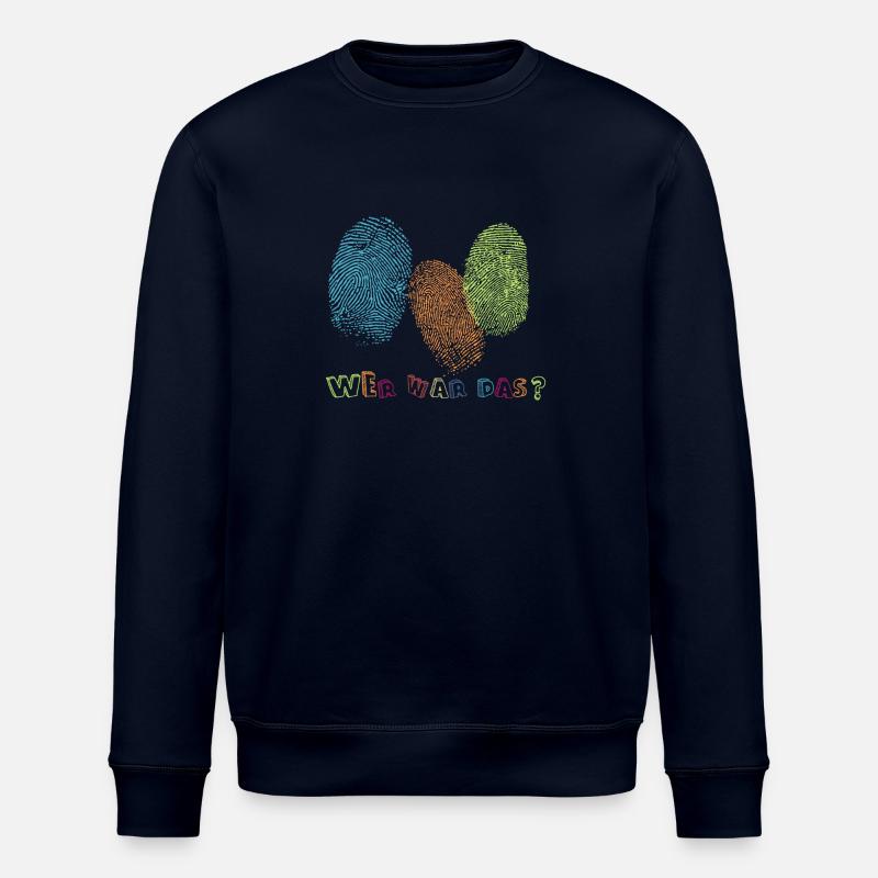 Fingerabdrücke - Wer war das? - Stanley/Stella Unisex Bio-Sweatshirt ROLLER - Navy