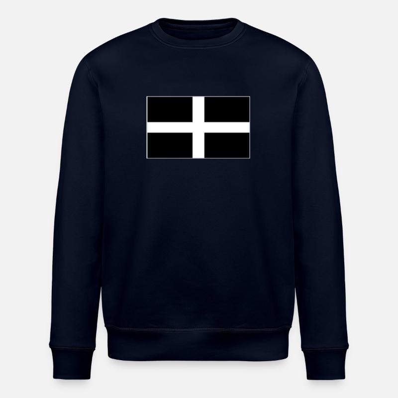 KERNOW FLAG - Stanley/Stella ROLLER Unisex Organic Sweatshirt - navy