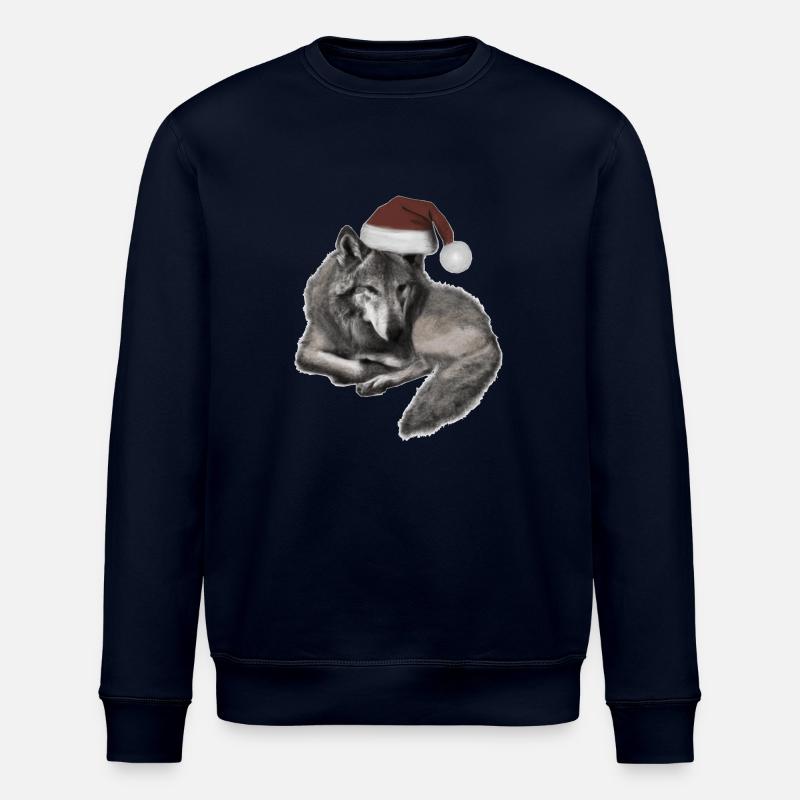 Weihnachtswolf - Stanley/Stella Unisex Bio-Sweatshirt ROLLER - Navy