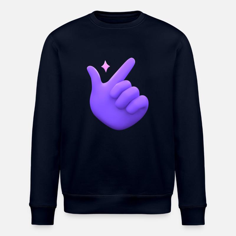 3D-Handschnippen mit den Fingern - Stanley/Stella Unisex Bio-Sweatshirt ROLLER - Navy