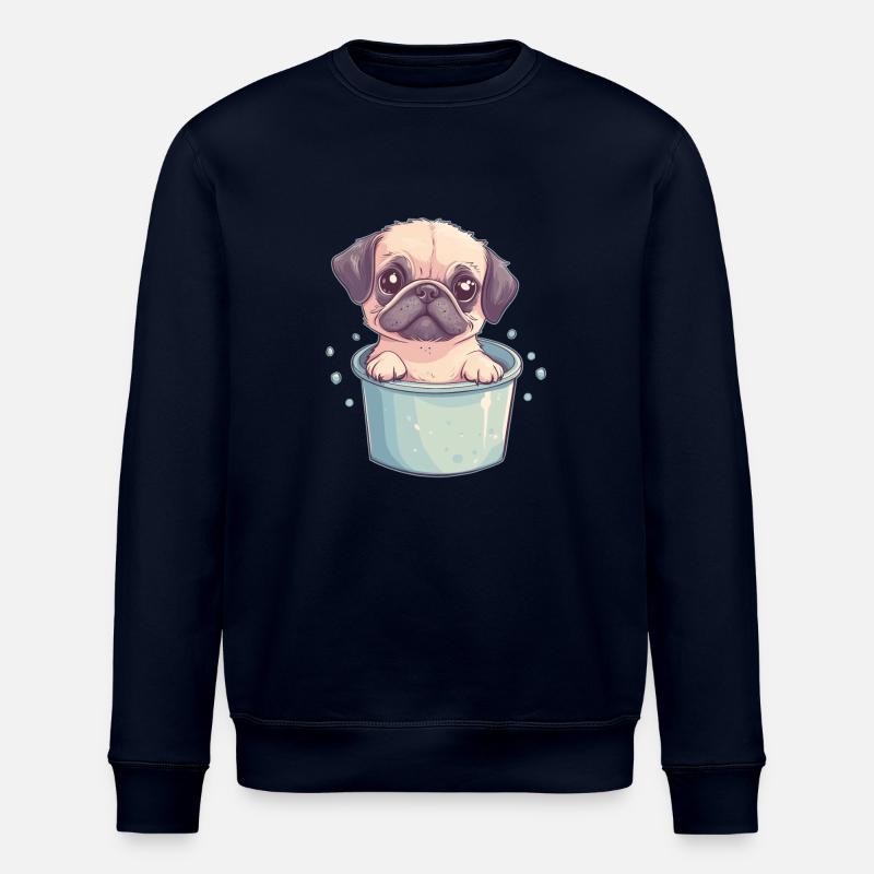 Mops Bad - Stanley/Stella Unisex Bio-Sweatshirt ROLLER - Navy