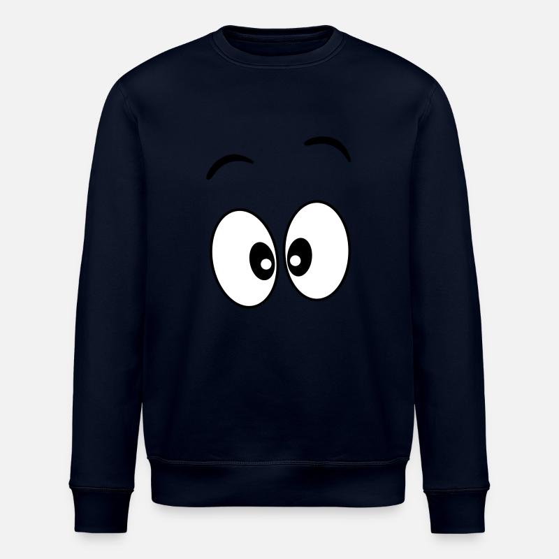 Eyes _ Gift idea - Stanley/Stella ROLLER Unisex Organic Sweatshirt - navy
