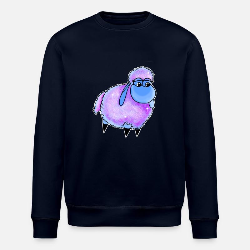 Wolly Sheepling Sprinkle - Stanley/Stella ROLLER Unisex Organic Sweatshirt - navy