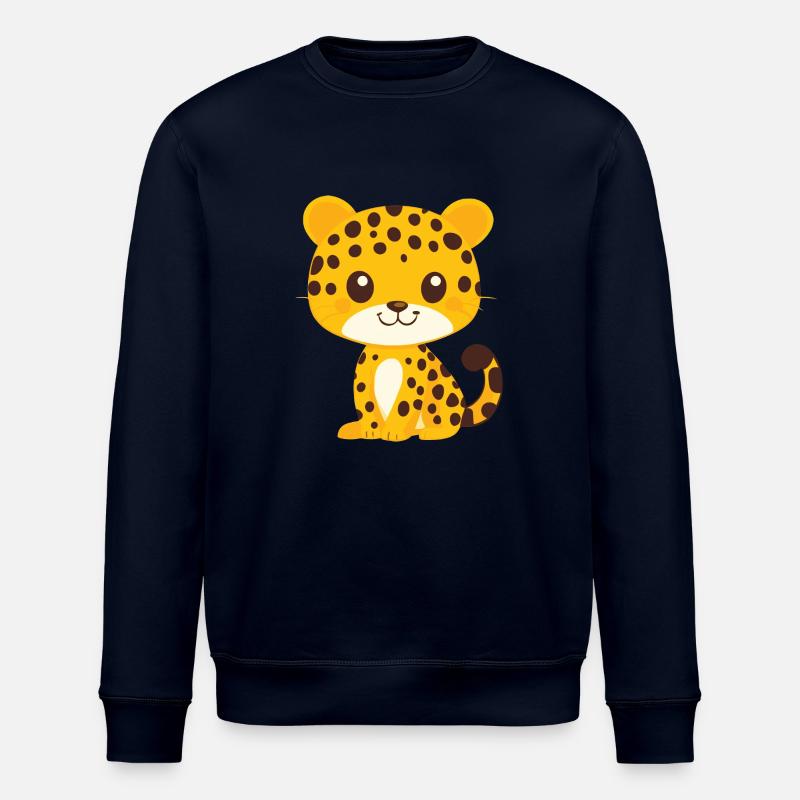 Little Leopard - Stanley/Stella ROLLER Unisex Organic Sweatshirt - navy