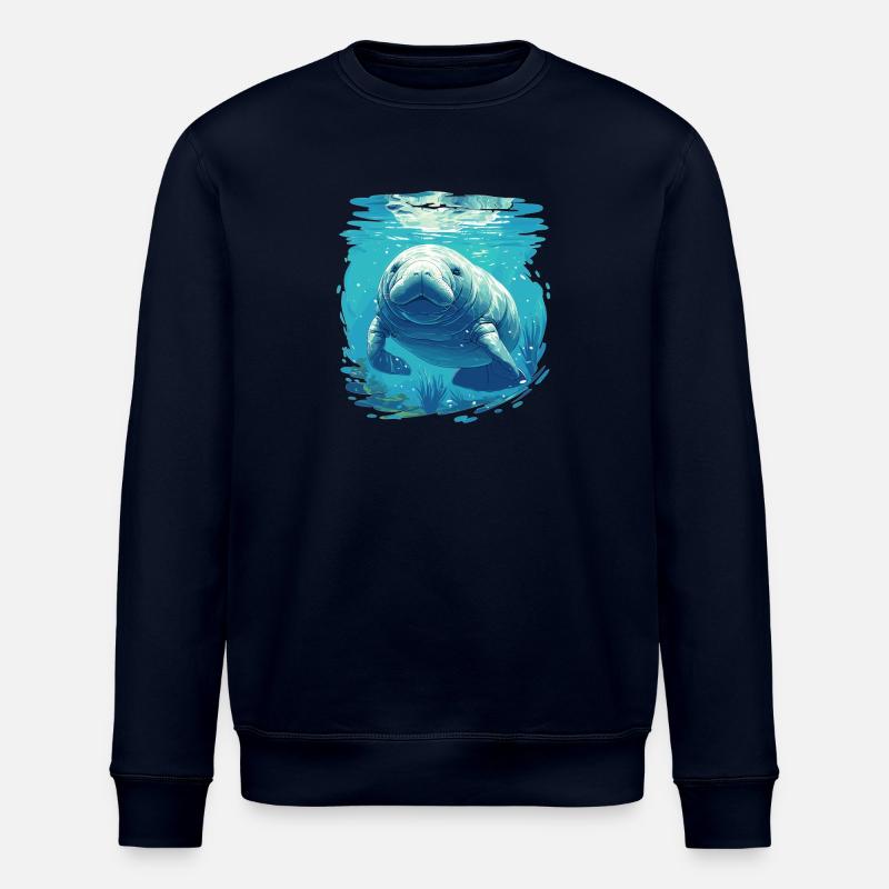 Walrus Walrosse Walross - Stanley/Stella Unisex Bio-Sweatshirt ROLLER - Navy