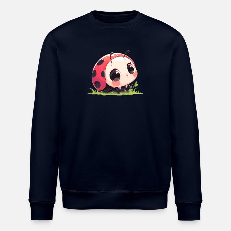 Ladybug Marienkäfer - Stanley/Stella ROLLER Unisex Organic Sweatshirt - navy