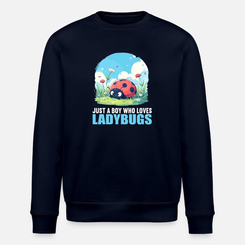 Ladybug Marienkäfer - Stanley/Stella ROLLER Unisex Organic Sweatshirt - navy