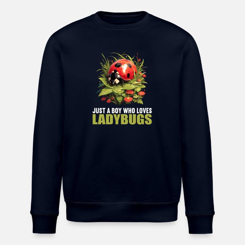 Ladybug Marienkäfer - Stanley/Stella ROLLER Unisex Organic Sweatshirt - navy