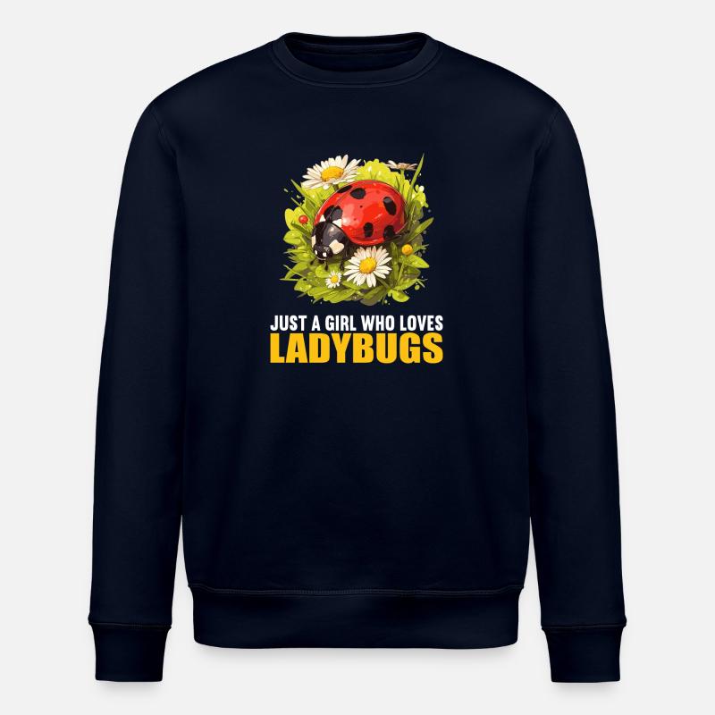 Ladybug Marienkäfer - Stanley/Stella ROLLER Unisex Organic Sweatshirt - navy