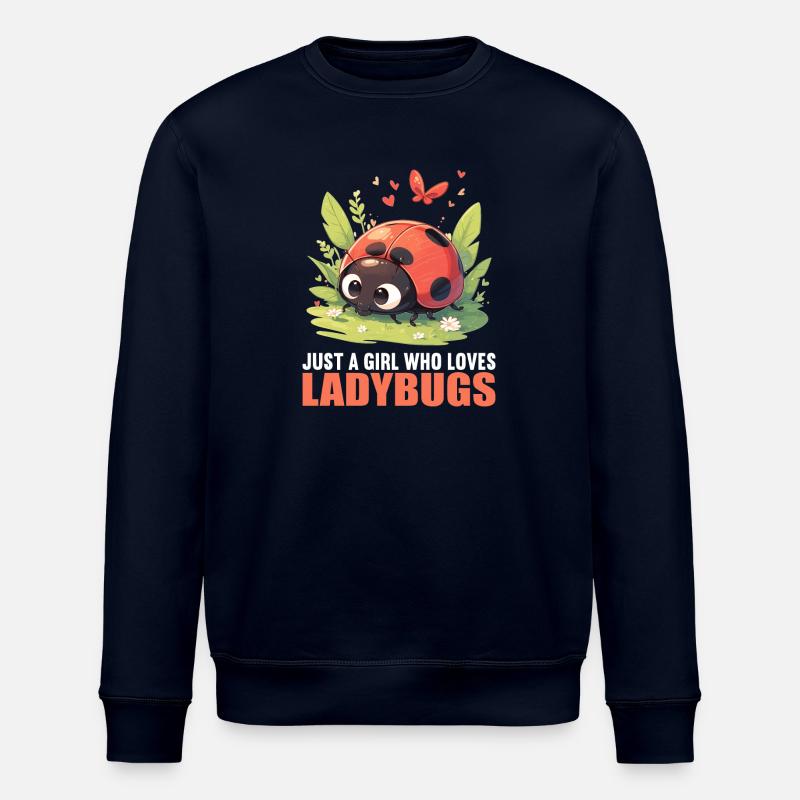 Ladybug Marienkäfer - Stanley/Stella ROLLER Unisex Organic Sweatshirt - navy