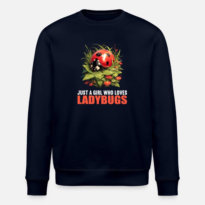 Ladybug Marienkäfer - Stanley/Stella Unisex Bio-Sweatshirt ROLLER - Navy