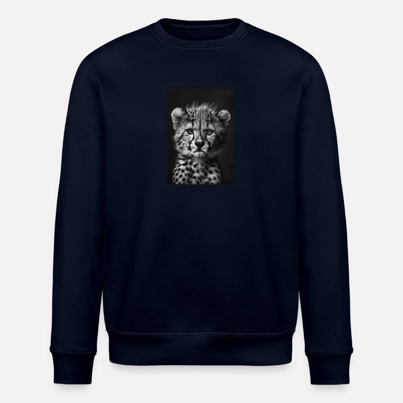 Cheetah Geparde Gepard - Stanley/Stella Unisex Bio-Sweatshirt ROLLER - Navy