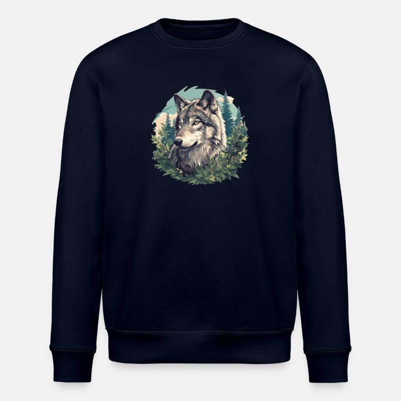Loups Loup - Sweat bio ROLLER Stanley/Stella Unisexe - marine