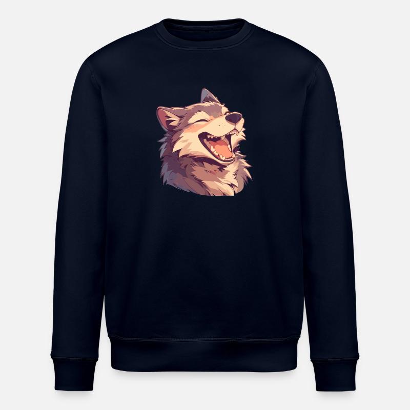 Wölfe Wolf - Stanley/Stella Unisex Bio-Sweatshirt ROLLER - Navy