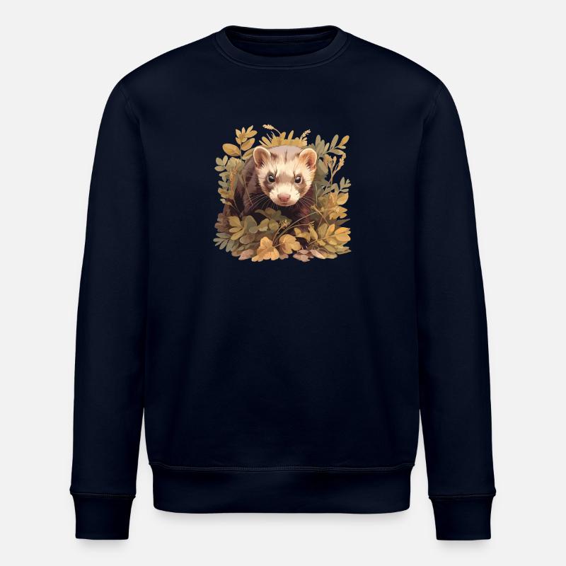Ferret Frettchen - Stanley/Stella Unisex Bio-Sweatshirt ROLLER - Navy